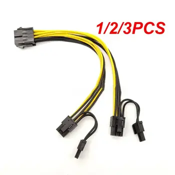 1/2/3ШТ PCI-E 6-контактный К двойному 6 + 2-контактному (6-контактный/8-контактный) кабелю разветвителя питания Видеокарта 6Pin К двойному 8Pin кабелю передачи данных PCIE