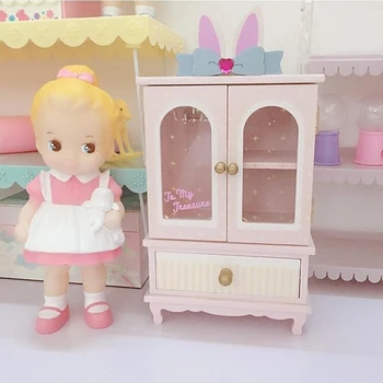 1 шт. декоративный симпатичный шкаф для хранения wood girl, настольный стеллаж для хранения, коробка для хранения