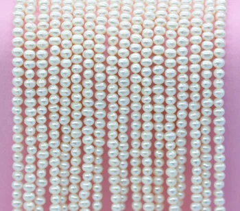 10 шариков из белого круглого жемчуга размером 4-5 мм AAA, бусины из натурального пресноводного жемчуга, бусины из настоящего культивированного жемчуга, полная нить 15 