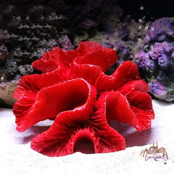 1шт Имитация красного кораллового рифа, искусственные растительные украшения для аквариума, аксессуары для декораций для аквариума, сделай сам, материал для декораций для аквариума