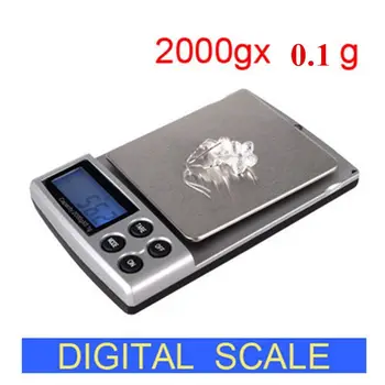 2000 г x 0,1 г Мини Карманные граммовые Электронные Цифровые ювелирные весы для взвешивания кухонных весов с ЖК-дисплеем