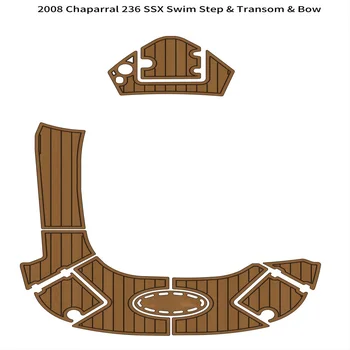2008 Шаговая платформа для плавания Chaparral 236 SSX, носовая лодка, коврик для пола на палубе из пеноматериала EVA из тикового дерева