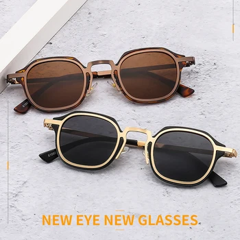 2023 Новые модные Маленькие Квадратные солнцезащитные очки Женские Ретро панк оттенки UV400 Мужские трендовые солнцезащитные очки