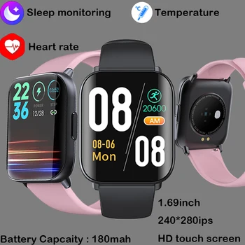 2023 Новые Мужские и женские Смарт-часы Bluetooth Call IP67 Водонепроницаемые Смарт-часы Android IOS Модные Спортивные Часы