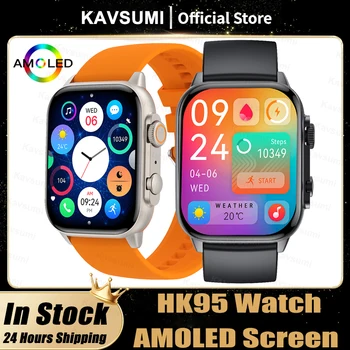 2023 Новые Смарт-Часы HK9 Ultra Для Мужчин 47 мм 2,0 Дюймов С Высокой Частотой Обновления AMOLED-Экрана NFC Bluetooth call Smart watch Для Apple Huawei