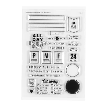 2023 Новый английский прозрачный силиконовый штамп/для открыток для скрапбукинга 