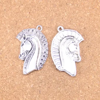 20шт Подвески Лошадь 42x26 мм Антикварные подвески, старинные тибетские серебряные украшения, сделай сам для браслета-ожерелья