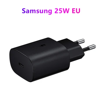 25 Вт ЕС Зарядное Устройство Супер Быстрая Зарядка Адаптер Питания Для Samsung S23 S22 S21 S20 Note20 Note10 Ultra A91 A81 A73 A72 A71 A70 A54 5G