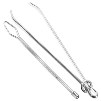 2шт Устройство для нарезания ниток, инструмент для шитья, устройство для вставки ниток, бытовой инструмент для нарезания ниток (серебро)
