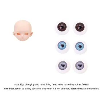 3 пары кукольных голов, Сменные глаза, Макияж для нормальной кожи, Игрушки, Запасные части