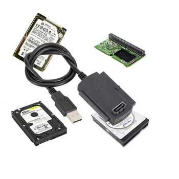 3в1 USB 2.0 IDE SATA 5.25 S-ATA 2,5 3,5-дюймовый жесткий диск, кабель-адаптер для жесткого диска для ПК, конвертер ноутбуков