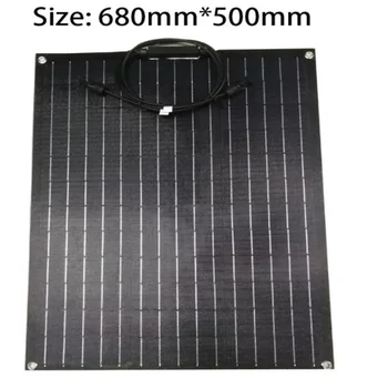 40 Вт 50 Вт 60 Вт 12 В комплект зарядного устройства для солнечной батареи гибкая солнечная панель ETFE фотоэлектрическая система для автомобиля RV лодка кемпер водонепроницаемый
