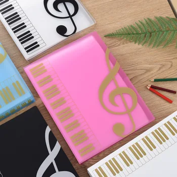 40 Страниц Многослойной папки для музыкальных партитур формата А4, листы бумаги для занятий на фортепиано, Органайзер для хранения документов
