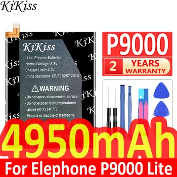 4950 мАч Мощная батарея KiKiss P9000 для Elephone P9000 P9000 Lite P9000Lite