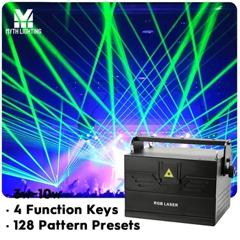 5 Вт OEM оптом анимационные лазерные лучи Эффект лазерного проекционного луча DJ огни RGB полноцветный 3D эффект