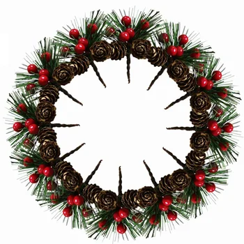 50шт мини-имитация рождественских сосновых палочек, искусственные креативные сосновые иголки, ягодное растение для домашнего декора Рождественской вечеринки