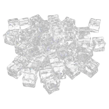 50шт прозрачных кубиков, 08 кубиков, дисплей из прозрачных квадратных кубиков для мини-цветочных ваз, Наполнители для свадебных ваз в центре