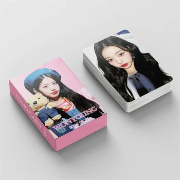 55 шт./компл. Фотокарточки Kpop IVE Girls Group Album Lomo Cards Wonyoung Личная Фотография Двусторонняя Коллекция Открыток Для Фанатов