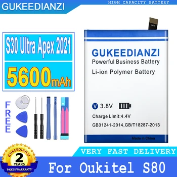 5600 мАч Аккумулятор GUKEEDIANZI Для Oukitel S80 Для Мобильного Телефона iHunt S30 Ultra S30Ultra Apex 2021 Большой Мощности Bateria