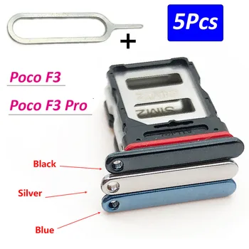 5шт, Новый Слот Для SIM-карты, Держатель Лотка Для SD-карт, Адаптер Для Sim-карты Мобильного Телефона Xiaomi Poco F3/ F3 Pro + Инструмент Извлечения Pin-кода Xiaom