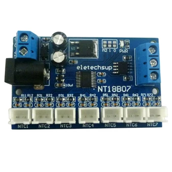 7-канального датчика температуры RS485 NTC MODBUS RTU Безбумажный регистратор PLC NT18B07