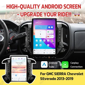 Android 11, 8 + 128 Г Мультимедийный Плеер Qualcomm Для GMC SIERRA Chevrolet Silverado 2013-2019 Авто Радио Стерео Беспроводной Carplay