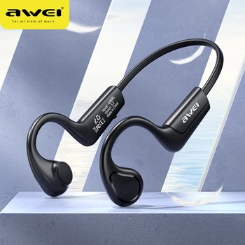 Awei A886BL Беспроводные наушники Bluetooth с воздушной проводимостью, спортивные наушники-крючки для бега, гарнитура с костной проводимостью