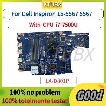 BAL20 LA-D801P. Для материнской платы ноутбука Dell Inspiron 15 5567 5767 с процессором i7-7500U и графическим процессором. 100% Полностью протестирован