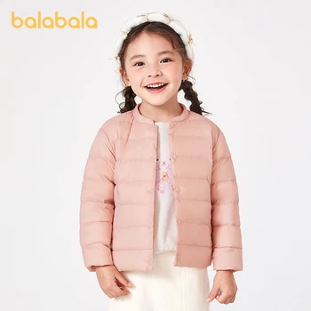Balabala для малышей 2023, Зимняя водонепроницаемая маслостойкая модная удобная пуховая куртка для девочек-унисекс, Модный удобный пуховик