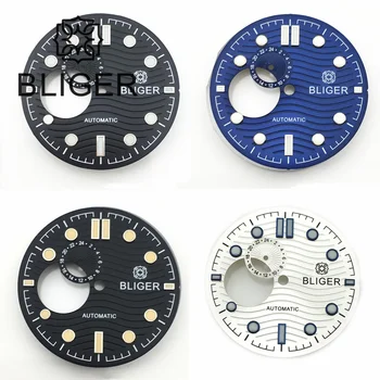 BLIGER NH37 NH39 Циферблат часов 29 мм Синий Черный Белый Циферблат Зеленый Светящийся ПОДХОДИТ для корпуса часов 40 мм / 41 мм /43 мм