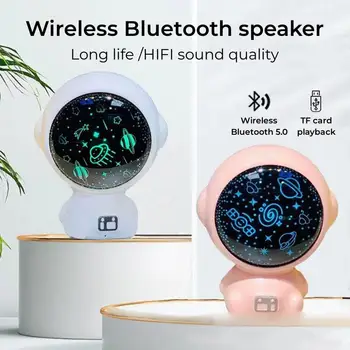 Bluetooth-динамик Astronaut, уличный портативный домашний креативный ночник, играющий на TF-карте, качество звука HIFI, Мультяшный мини-звук
