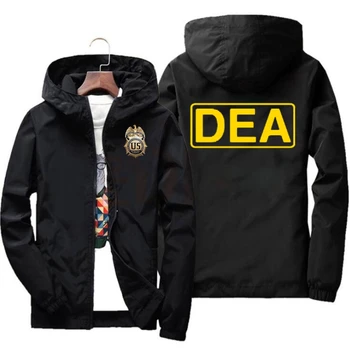 DEA Куртка с капюшоном на молнии Куртка-бомбер с капюшоном для путешествий на открытом воздухе Походная куртка Мужская Повседневная Тонкая куртка-ветровка Лидер продаж