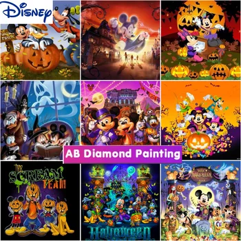 Disney 5 d DIY Алмазный рисунок мультфильм Дон Микки Алмазная вышивка крестом Мозаика ручной работы украшение дома Хэллоуин gif