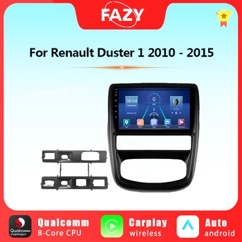 FAZY Android 12 Автомагнитола для Renault Duster 1 2010-2015 Мультимедийный Видеоплеер GPS Навигация Carplay Autoraido 4G WIFI DSP