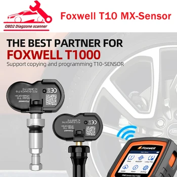 Foxwell T10 TPMS MX-Sensor 2в1 433 МГц 315 МГц Senxor TPMS Универсальный Активирующий Программирующий Монитор Давления В шинах Диагностические инструменты