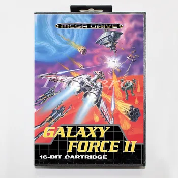 GalaxyForce 2 с коробкой для 16-битной игровой карты MD для MegaDrive /Genesis JAP /EU US Shall Castleof