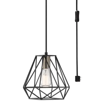 Globe Sansa 1-Подвесной светильник светло-темно-бронзового цвета, подключаемый или проводный, 60846