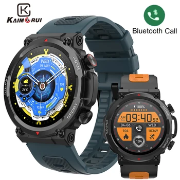 KAIMORUI Спортивные умные часы для мужчин и женщин, Bluetooth-вызов, уличный Шагомер, Пульсометр, фитнес-трекер, смарт-часы для Android iOS