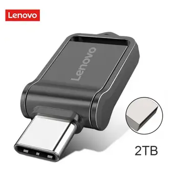 Lenovo High Speed Mini 2TB Usb 3.0 Pen Drive Memory USB Флэш-Накопители 1TB 512GB TYPE C OTG Водонепроницаемый U-Накопитель Для Настольного Ноутбука