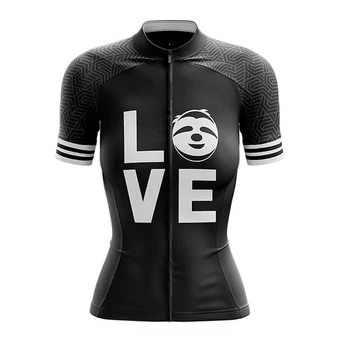 Love Sloth Женская велосипедная майка с коротким рукавом, велосипедная рубашка, Велосипедная одежда, одежда для горных дорог, одежда для велосипедных гонок, одежда для MTB