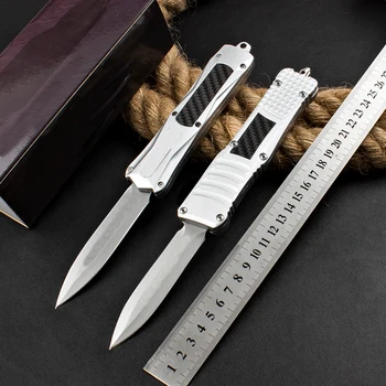 Micro UT Series OTF Tech Knife Combat TROO DON С Черным покрытием D / E Blade EDC Военные Карманные Ножи для самообороны