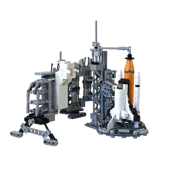 MOC High-Tech Rocket Launch Center Модель строительных блоков DIY Assembly Bricks Игрушки Подарок на день рождения для мальчиков