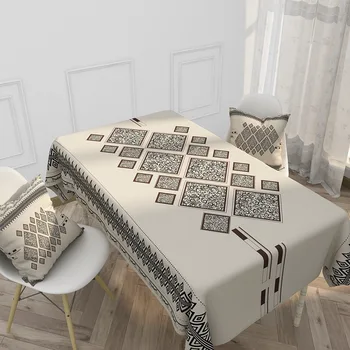 Moda obrus Nordic Ins stylowe stół kempingowy okładka prostokątna rodzina dekoracja ślubna obrus