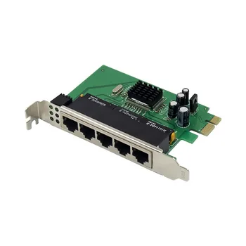 PCI-E x1 5-портовый 10/100 Ethernet встроенный коммутатор, приемопередатчик, 5-портовый 100-метровый коммутатор