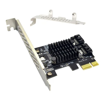 PCIE к карте расширения ASM1061 с чипом PCI X1 на 2 порта, 6 Гб адаптер, контроллер, карта PCI-E