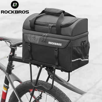 Rockbros оптовая продажа, Велосипедная седельная сумка, Водонепроницаемый багажник, Задняя стойка, Изолированная сумка для еды, кемпинга, пикника, A18