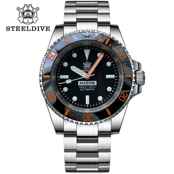 STEELDIVE SD1954C Men's Mechanical Watch Swim Swiss Luminous Custom Made NH35 30Bar Waterproof механические часы мужские