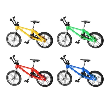 TOYMYTOY 4шт 1:18 Миниатюрная модель горного велосипеда для пальцев, игрушки из мини-сплава, креативные игрушки для детей, мальчиков