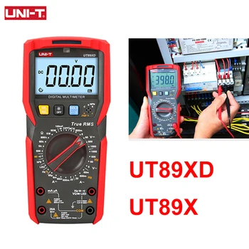 UNI-T UT89XD UT89X True RMS Мультиметр Цифровой Профессиональный Электрический тестер NCV Измеритель температуры диода, триода, емкости
