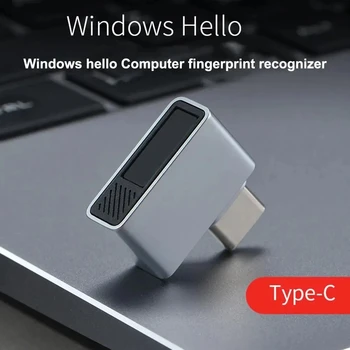 USB-считыватель отпечатков пальцев для Windows 10 11 Hello, портативный ПК, биометрический сканер Type-C, поддержка отпечатков пальцев для Win 7 8